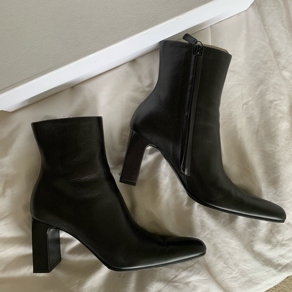 Balenciaga almond toe boots